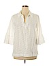 Lilly Pulitzer 100% Cotton White 3/4 Sleeve Blouse Size XL - photo 1