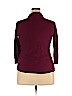 Merona 100% Cotton Burgundy 3/4 Sleeve Button-Down Shirt Size XXL - photo 2