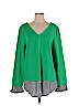 Crown & Ivy Green Long Sleeve Top Size L - photo 1