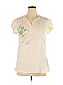 SONOMA life + style 100% Cotton Ivory Short Sleeve T-Shirt Size XL - photo 1