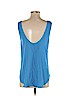 Lush 100% Polyester Blue Sleeveless Blouse Size L - photo 2