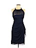 David's Bridal 100% Polyester Blue Cocktail Dress Size 6 - photo 1