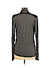 Black Saks Fifth Avenue 100% Viscose Gray Long Sleeve Top Size M - photo 2