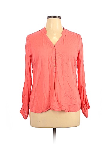 a.n.a. A New Approach Long Sleeve Blouse (view 1)