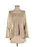 Chelsea & Theodore Tan Long Sleeve Top Size L - photo 1