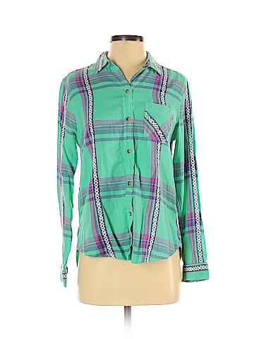 American Eagle Outfitters Long Sleeve Button-Down Shirt (view 1)