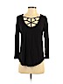 Charming Charlie Black Long Sleeve Blouse Size S - photo 1