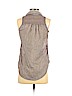 Maurices Gray Sleeveless Button-Down Shirt Size S - photo 2