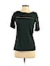 Ann Taylor LOFT 100% Cotton Green Short Sleeve Top Size XS - photo 1