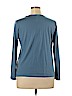 Ann Taylor 100% Cotton Blue Long Sleeve Top Size XL - photo 2