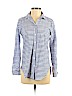 Ann Taylor LOFT 100% Cotton Blue Long Sleeve Button-Down Shirt Size XS - photo 1