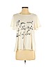 JAC VANEK 100% Cotton Ivory Short Sleeve Top Size S - photo 1