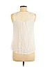 Papaya 100% Rayon White Sleeveless Blouse Size L - photo 2