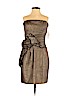 Badgley Mischka Gold Cocktail Dress Size 2 - photo 1