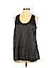 Gap 100% Polyester Gray Sleeveless Blouse Size L - photo 1