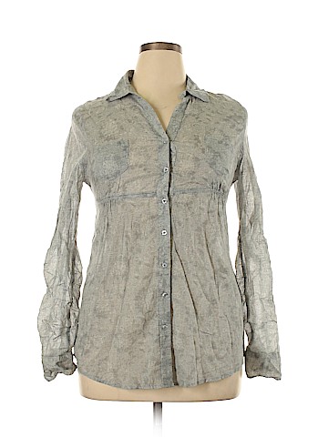 Miley Cyrus & Max Azria Long Sleeve Button-Down Shirt (view 1)