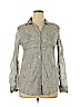 Miley Cyrus & Max Azria 100% Cotton Gray Long Sleeve Button-Down Shirt Size XL - photo 1