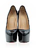 Christian Louboutin 100% Leather Black Heels Size EU 36 1/2 - photo 2