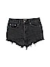 H&M 100% Cotton Black Denim Shorts Size 8 - photo 1