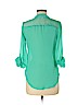 Candie's 100% Polyester Blue Long Sleeve Blouse Size M - photo 2