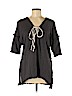 Umgee Gray Short Sleeve Top Size M - photo 1