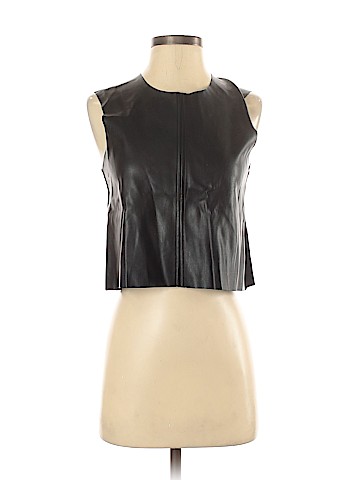 Zara Faux Leather Top (view 1)