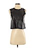 Zara 100% Polyurethane Black Faux Leather Top Size S - photo 1