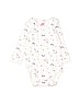 Carter's 100% Cotton White Long Sleeve Onesie 6-9 MO / 9 MO - photo 1