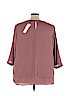 Magnolia Grace 100% Polyester Purple 3/4 Sleeve Blouse Size 3X - photo 2