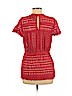 Carolina K 100% Cotton Red Short Sleeve Top Size M - photo 2