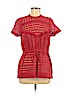 Carolina K 100% Cotton Red Short Sleeve Top Size M - photo 1