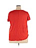 Tahari 100% Linen Red Short Sleeve Blouse Size 2X - photo 2