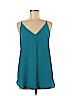 Ann Taylor LOFT 100% Polyester Blue Sleeveless Blouse Size M - photo 1