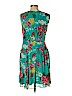 Evan Picone 100% Polyester Teal Casual Dress Size 10 - photo 2