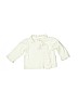 First Impressions 100% Cotton Solid Green Cardigan Size 3-6 mo - photo 1