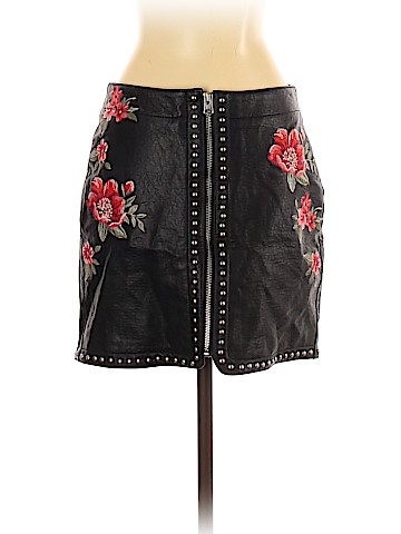 American Eagle Outfitters Faux Leather Skirt (view 2)