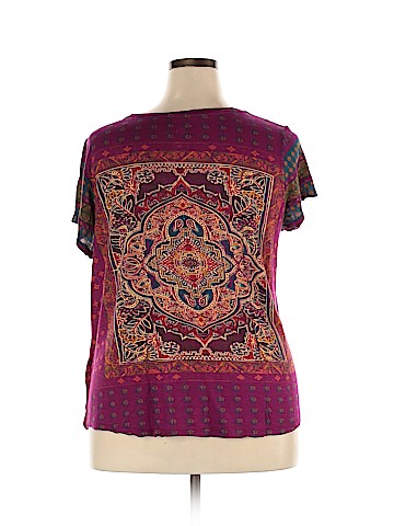 Lucky Brand Short Sleeve Blouse (view 2)