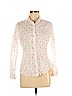 Banana Republic 100% Cotton White Long Sleeve Button-Down Shirt Size M (petite) - photo 1