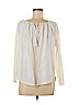 Ann Taylor LOFT 100% Cotton White Long Sleeve Top Size M - photo 1
