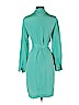 Diane von Furstenberg 100% Silk Blue Casual Dress Size 4 - photo 2