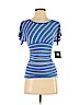Iz Byer Blue Short Sleeve Top Size XS - photo 1