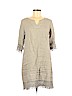 Alessia Pacini 100% Linen Gray Casual Dress Size M - photo 1