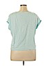 Assorted Brands Blue Short Sleeve Top Size 1X - photo 2