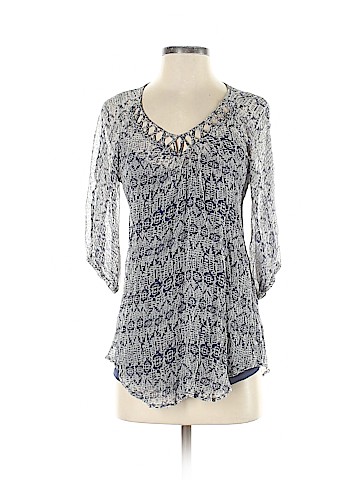 Ella Moss 3/4 Sleeve Silk Top (view 1)