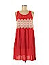 Xhilaration 100% Rayon Red Casual Dress Size M - photo 1
