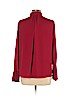 White House Black Market 100% Polyester Red Long Sleeve Blouse Size 10 - photo 2