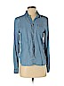 American Eagle Outfitters 100% Lyocell Blue Long Sleeve Button-Down Shirt Size S - photo 1