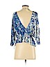 Free People Blue 3/4 Sleeve Top Size XS - photo 2