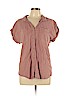 Thread & Supply Pink Short Sleeve Button-Down Shirt Size L - photo 1