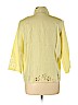 edward 100% Linen Yellow 3/4 Sleeve Button-Down Shirt Size L - photo 2